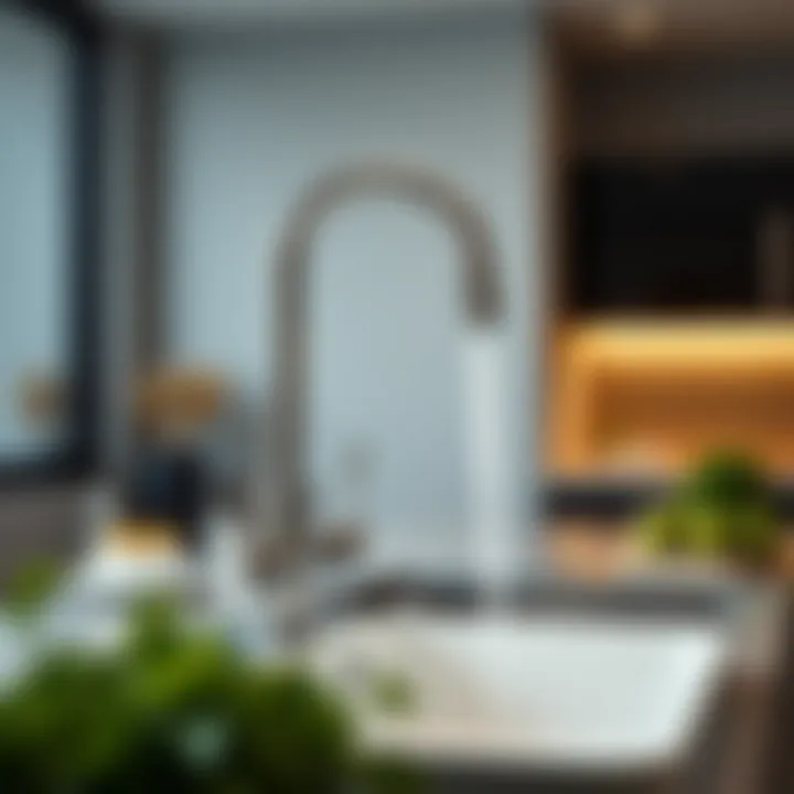 Advanced Functional Faucet Features Functional kitchen faucet with advanced features for convenience