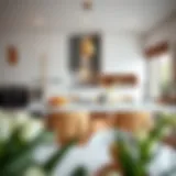 Elegant kitchen layout with modern appliances