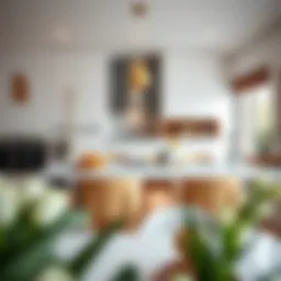 Elegant kitchen layout with modern appliances