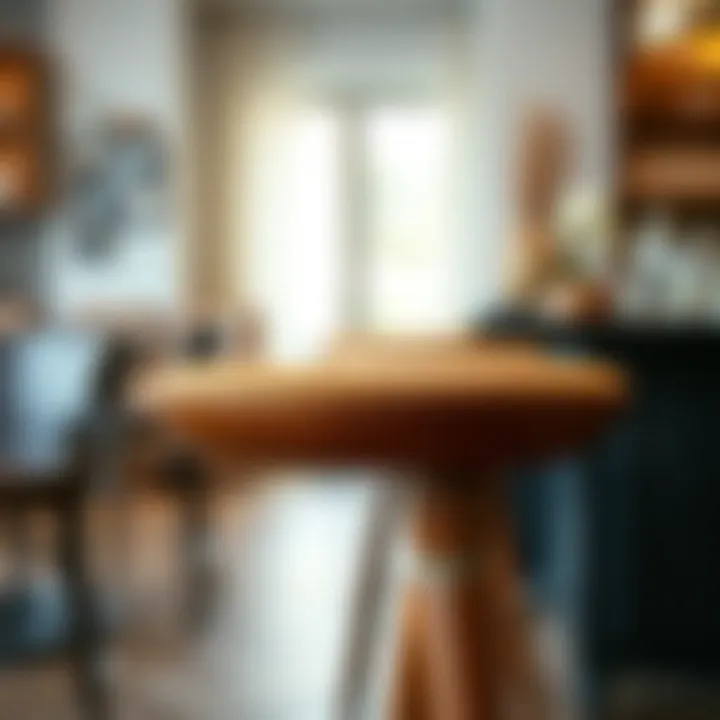 Quality Craftsmanship Close-up of the high-quality materials of Koçtaş bar stool