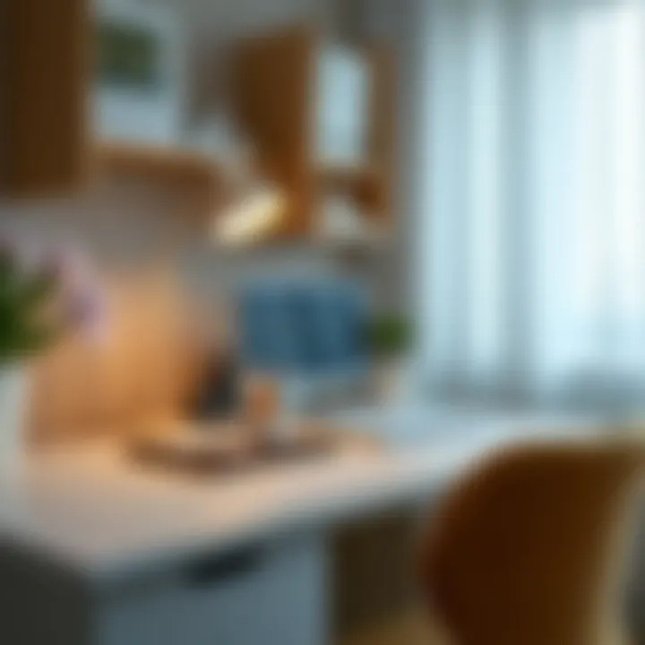 Organized Koçtaş Desk with Accessories A stylish Koçtaş desk with organization accessories