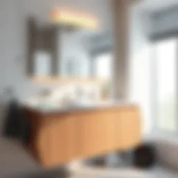 Stylish bathroom with a Koçtaş cabinet sink showcasing modern design