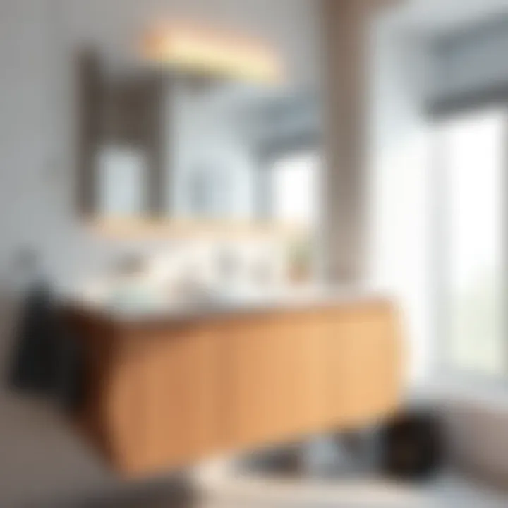 Elegant Koçtaş Cabinet Sink in a Modern Bathroom Stylish bathroom with a Koçtaş cabinet sink showcasing modern design