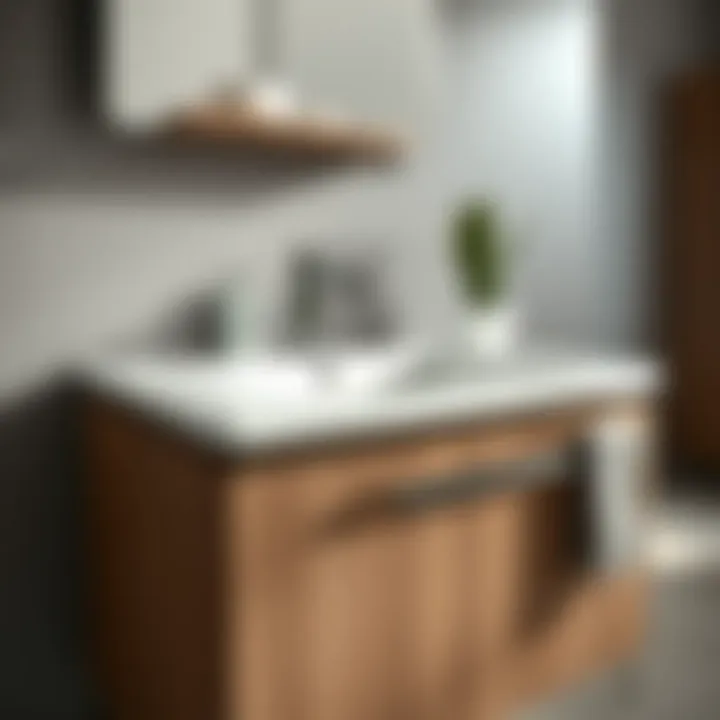 Detailed View of Stylish and Durable Koçtaş Cabinet Sink Detailed view of a Koçtaş cabinet sink showcasing its stylish finish and durability