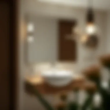 Luxurious Koçtaş Sink Combining Functionality and Aesthetics Luxurious bathroom featuring a Koçtaş sink that blends functionality and aesthetics