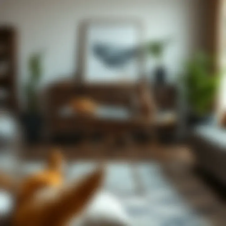 Enhancing Home Decor with Foldable Tables Elegant foldable table enhancing interior decor