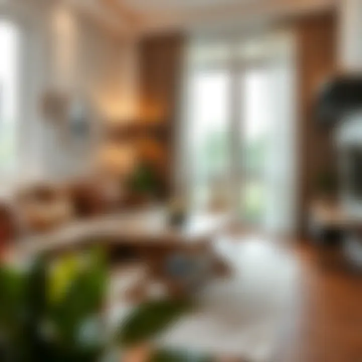 Maximizing Space with Foldable Furniture Space-saving foldable table in a cozy living room