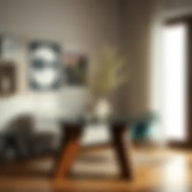 Koçtaş table legs blending with contemporary decor