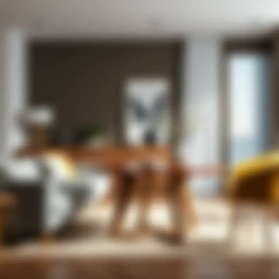 Elegant Koçtaş table leg design in a modern living room