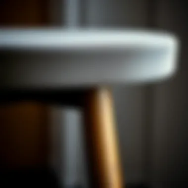 Design Details of Koçtaş Bar Stool Close-up view of Koçtaş bar stool design details and texture