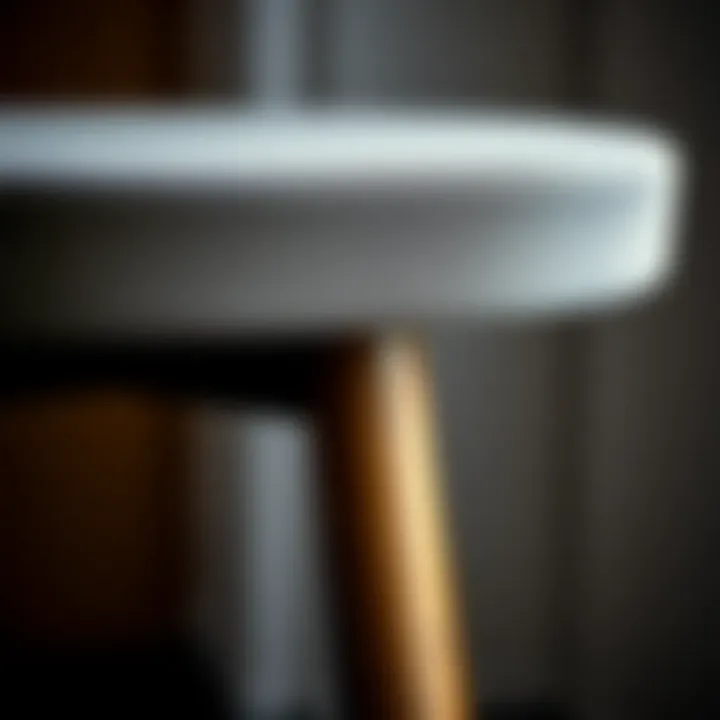 Design Details of Koçtaş Bar Stool Close-up view of Koçtaş bar stool design details and texture