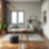 Modern Living Room with Koçtaş Bar Stool Stylish Koçtaş bar stool in a modern living room setting