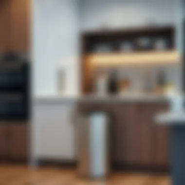 Modern Design for Contemporary Kitchens Sleek and modern kitchen trash can design