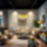 Inviting display of home furniture and decor items