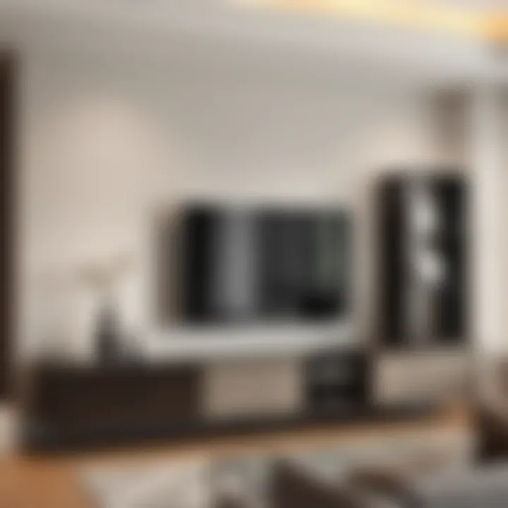 Elegant modern TV unit showcasing sleek design