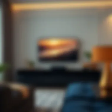 Luxurious TV unit with sophisticated details