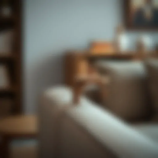 Elegant Wooden Armrest Design Elegant wooden armrest design enhancing sofa aesthetics