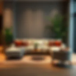 Elegant and affordable sofa set in a modern living room