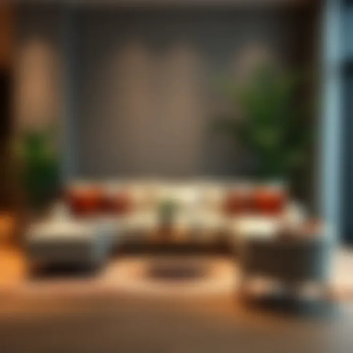 Elegant and affordable sofa set in a modern living room