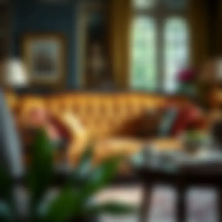 Luxurious Vintage Sofa Arrangement Luxurious vintage sofa arrangement with rich fabrics