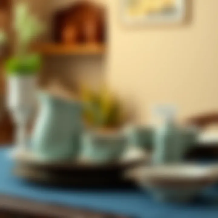 Maintenance Tips for Kütahya Dinnerware Maintenance tips for Kütahya dinnerware with cleaning supplies