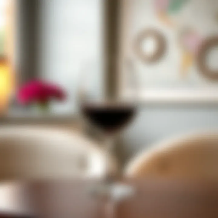 Elegant Lav Wine Glass Elegant lav wine glass showcasing modern design