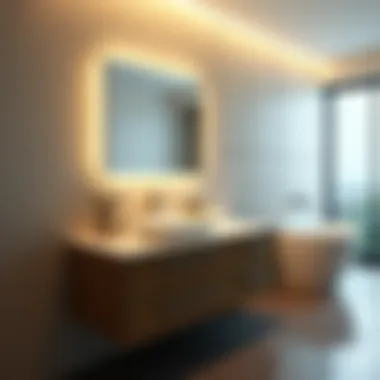 Contemporary Bathroom Vanity Design Stylish bathroom vanity showcasing contemporary design