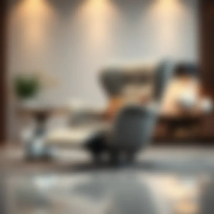 Luxury Redefined: A Stylish Electric Chair A luxurious electric chair showcasing its stylish upholstery and design