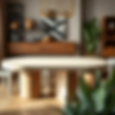 Variety of MDF Table Designs and Finishes Diverse MDF table shapes and finishes for various styles