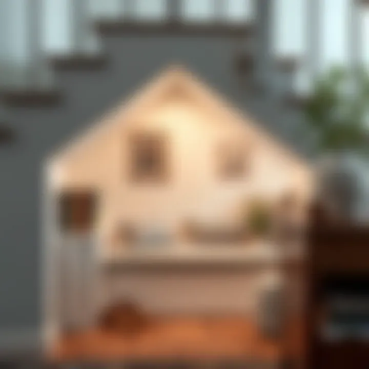 Charming Reading Nook Under the Stairs Cozy reading nook created in stair space