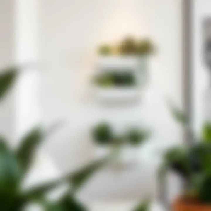 Minimalist wall planter enhancing modern decor