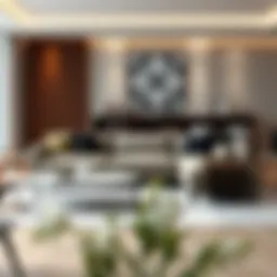 Contemporary lounge with modern settee designs