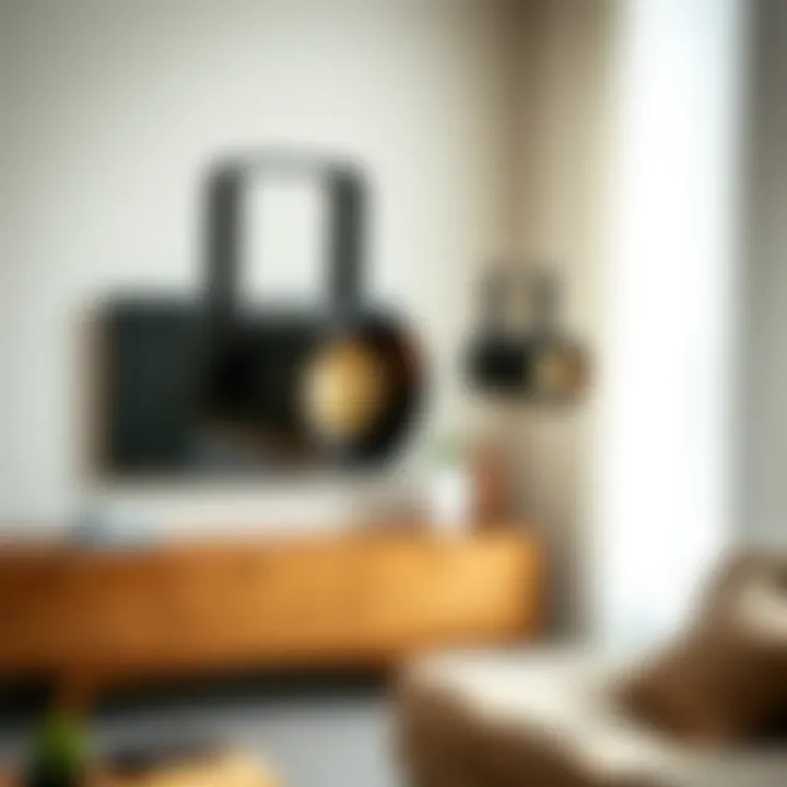 Close-up of modern spot lamp functionality