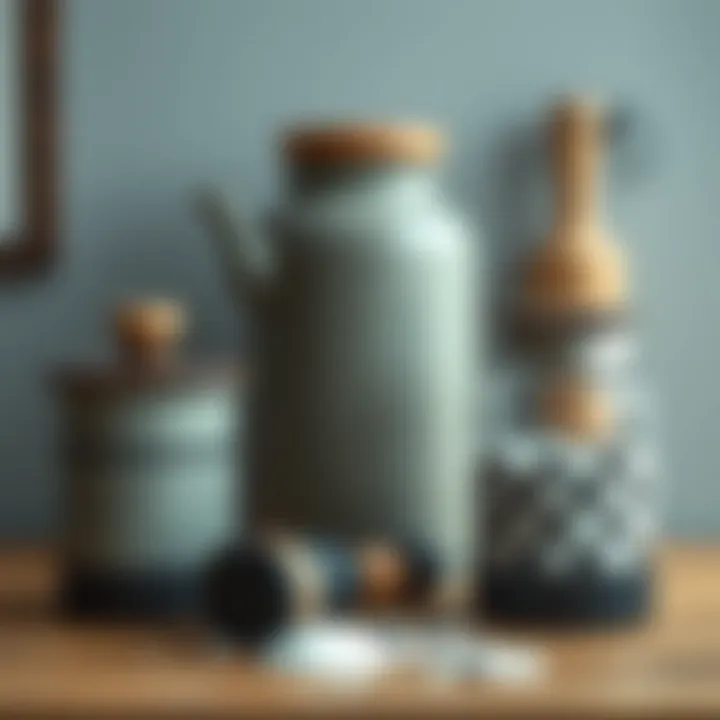 Modern Functionality in Tea and Salt Storage Modern design of tea and salt containers showcasing functionality