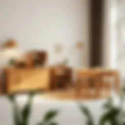 Elegant Montessori wooden furniture set for children