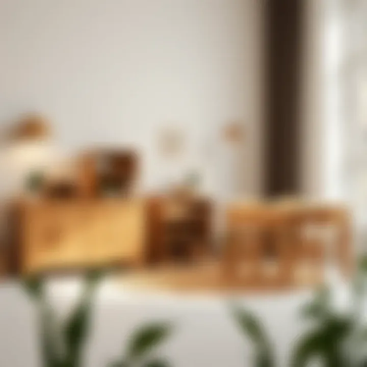 Elegant Montessori wooden furniture set for children