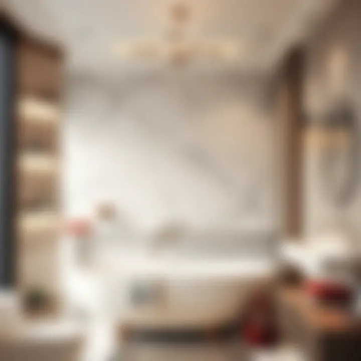 Elegant wall cover design that enhances bathroom aesthetics