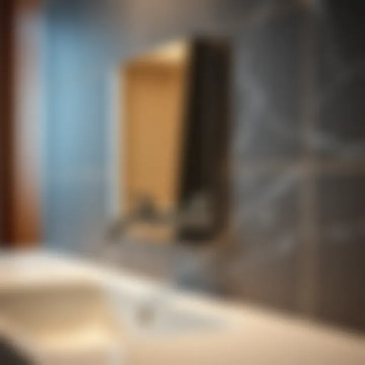 Expertly installed faucet wall cover