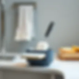 Elegant dishwashing sponge holder with modern design