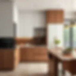 Elegant kitchen cabinet design showcasing modern materials