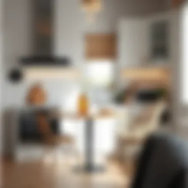 Stylish Corner Table Setup in Kitchen Chic corner table arrangement in a bright kitchen