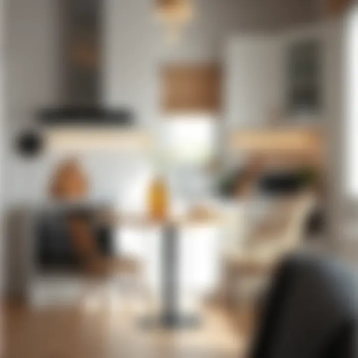 Stylish Corner Table Setup in Kitchen Chic corner table arrangement in a bright kitchen