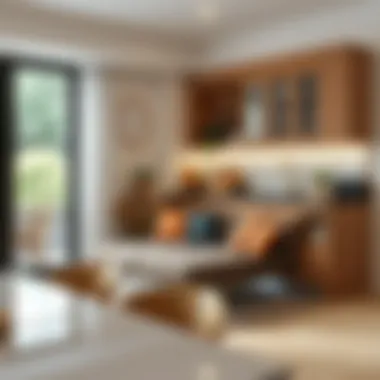 Stylish Corner Seating Arrangement Stylish corner seating arrangement in a modern kitchen