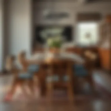 Rustic Dining Table Rustic wooden dining table with chairs