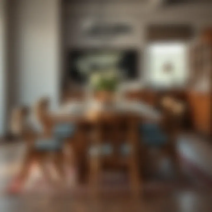 Rustic Dining Table Rustic wooden dining table with chairs