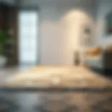 A luxurious non-slip rug showcasing intricate patterns