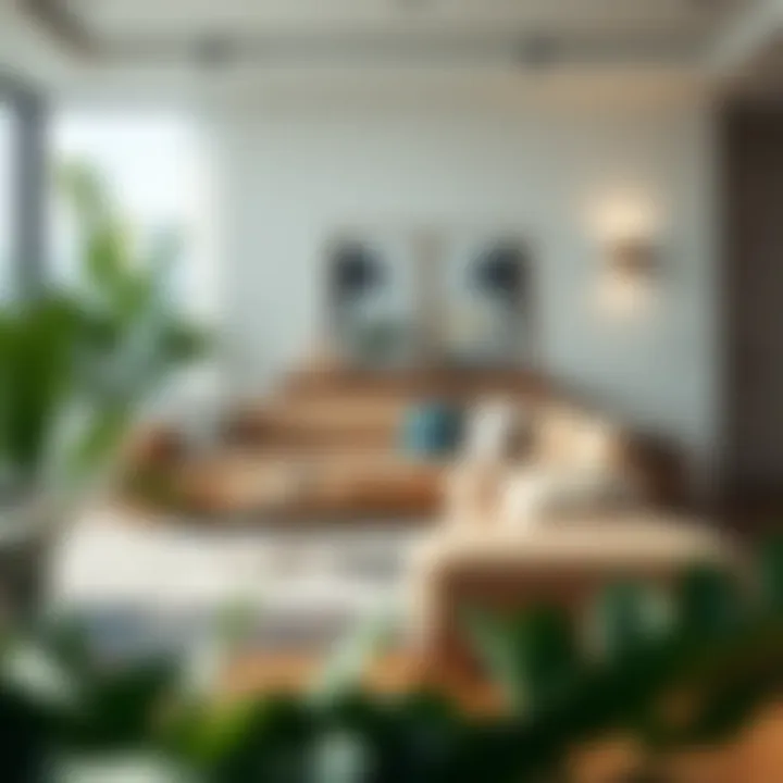 Elegant Nubuk Sofa in Modern Decor Elegant nubuk sofa in a modern living room setting