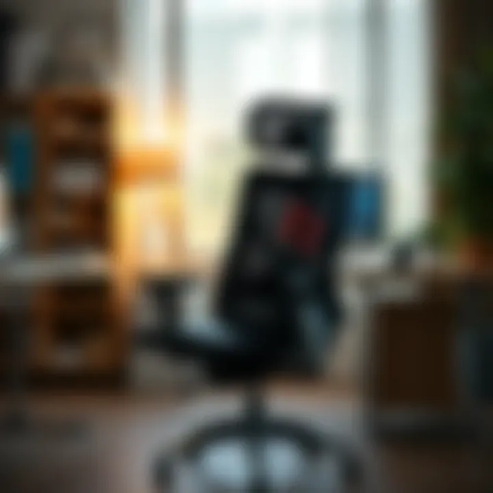 Ergonomic Adjustments for Comfort Illustration of ergonomic adjustments on an office chair