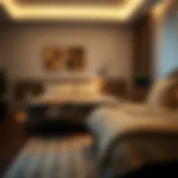 A cozy bedroom setting showcasing a luxurious mattress