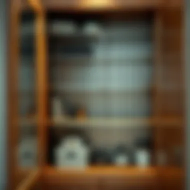 Effective Space Utilization A well-organized cabinet with metal shelves demonstrating effective utilization of available space